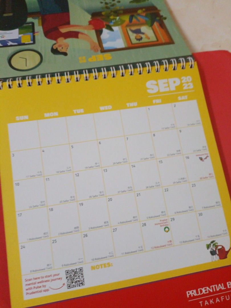 Prudential Calendar 2023, Hobbies & Toys, Books & Magazines, Assessment