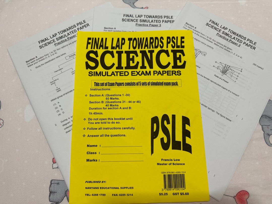 PSLE Science guides FREE practice papers, Hobbies & Toys, Books ...