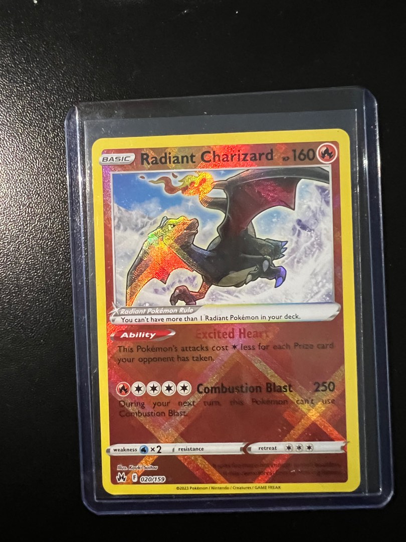 Radiant Charizard [Reverse Holo] 20, Hobbies & Toys, Memorabilia