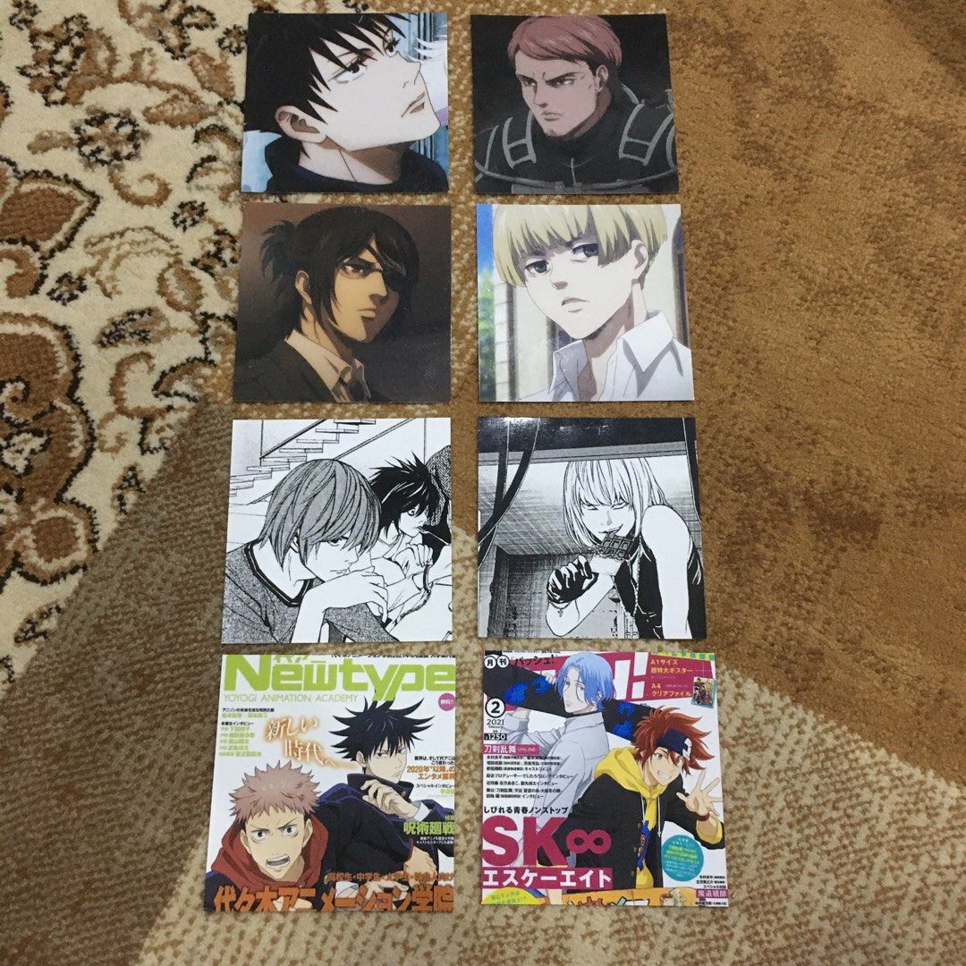 Random Anime Characters Photo Pack (AOT, JJK, SK8, Tokyo Revengers, Death  Note), Hobbies & Toys, Books & Magazines, Comics & Manga on Carousell