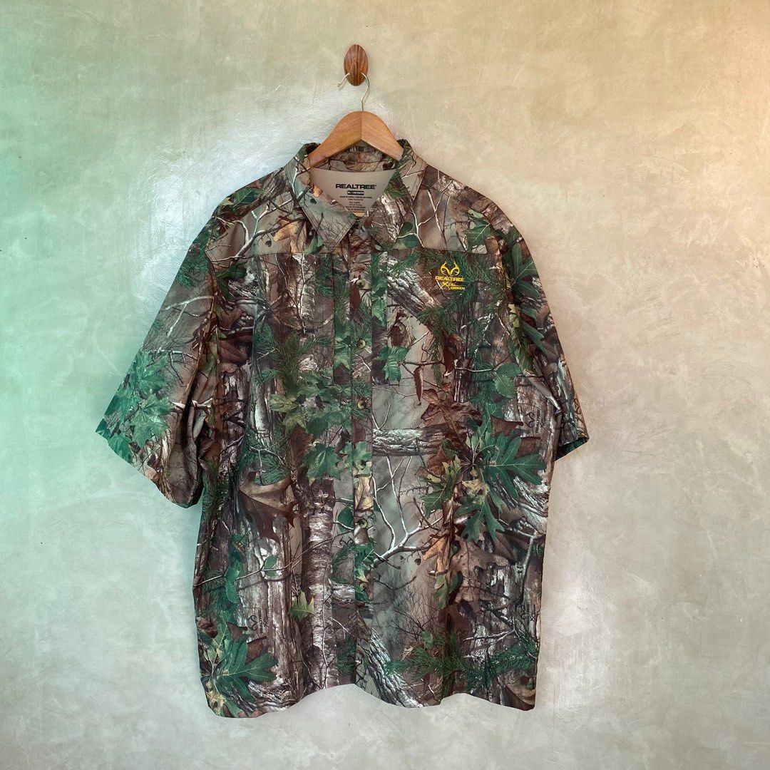 Realtree Extra Pattern Realtree Extra Green Silk Polo, Men's Fashion, Tops & Sets, Tshirts ...