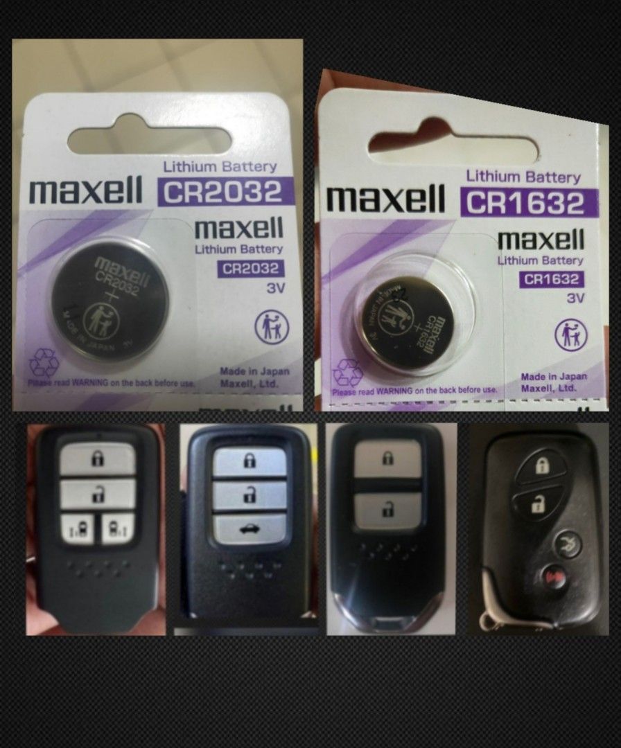 5/6 Remote control battery replacement keyless entry honda fit/jazz