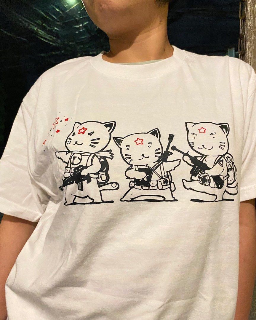 Revcats shirt (Category: Shirts) located in Manila. Submitted by cheechako (Listing ID 1212520223, Image 2). Description: Silkscreen print on Gildan Premium cotton shirt Available in White and Gray All sizes available (XS-XL) Free handmade print for every successful purchase.