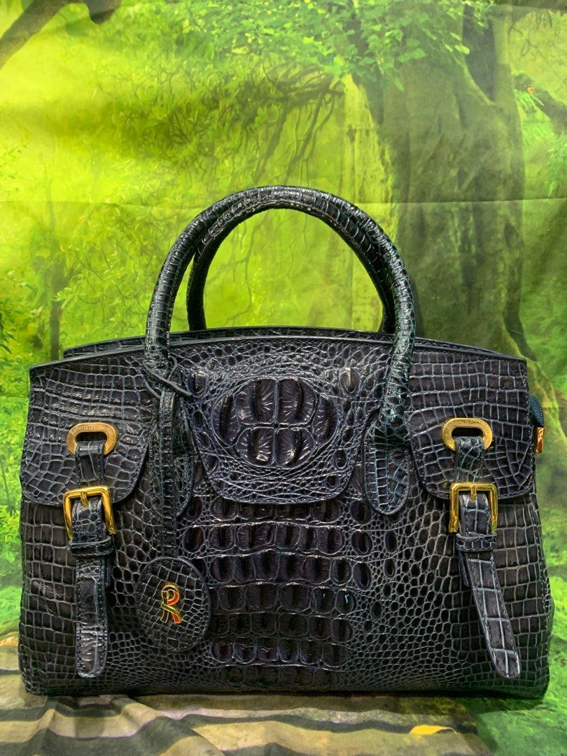 Roberta di Camerino Crocodile Pattern Handbag