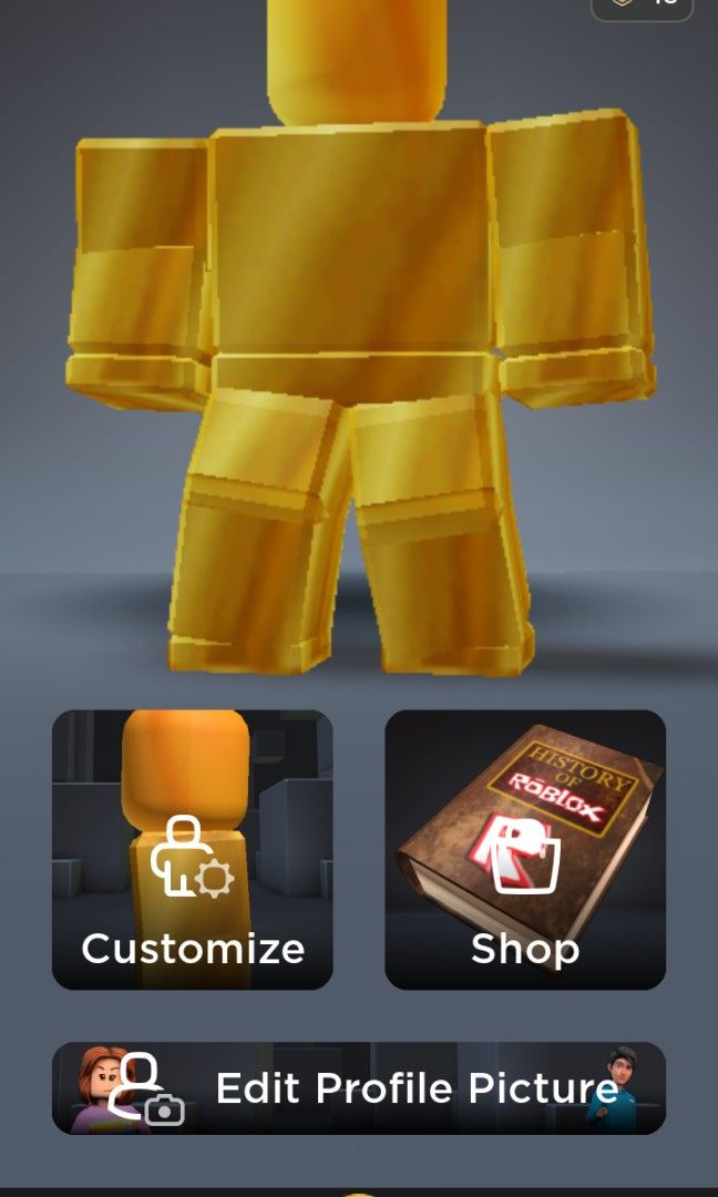 Roblox account with Golden Robloxian bundle and 4 other toy codes ...