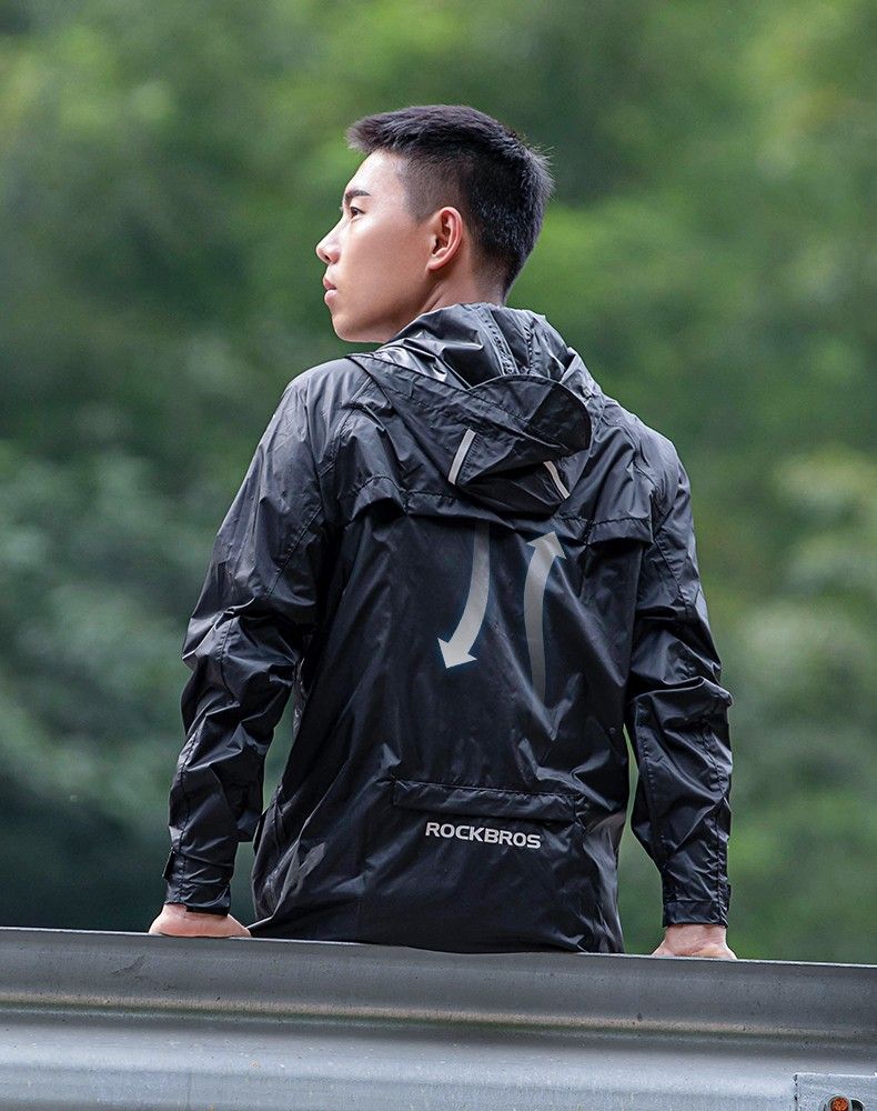 RockBros Cycling Waterproof Jacket Men Women Breathable Reflective