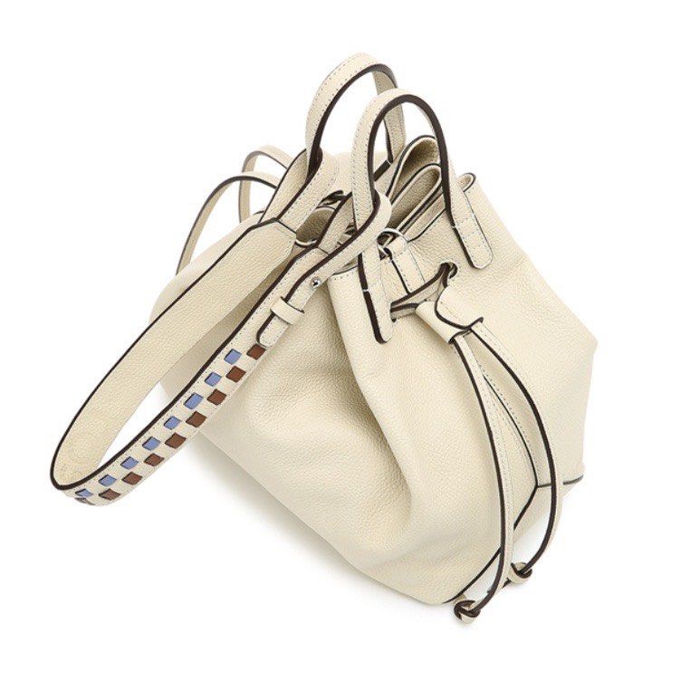 Rosa.k Melrose Drawstring Full Leather Bucket Bag