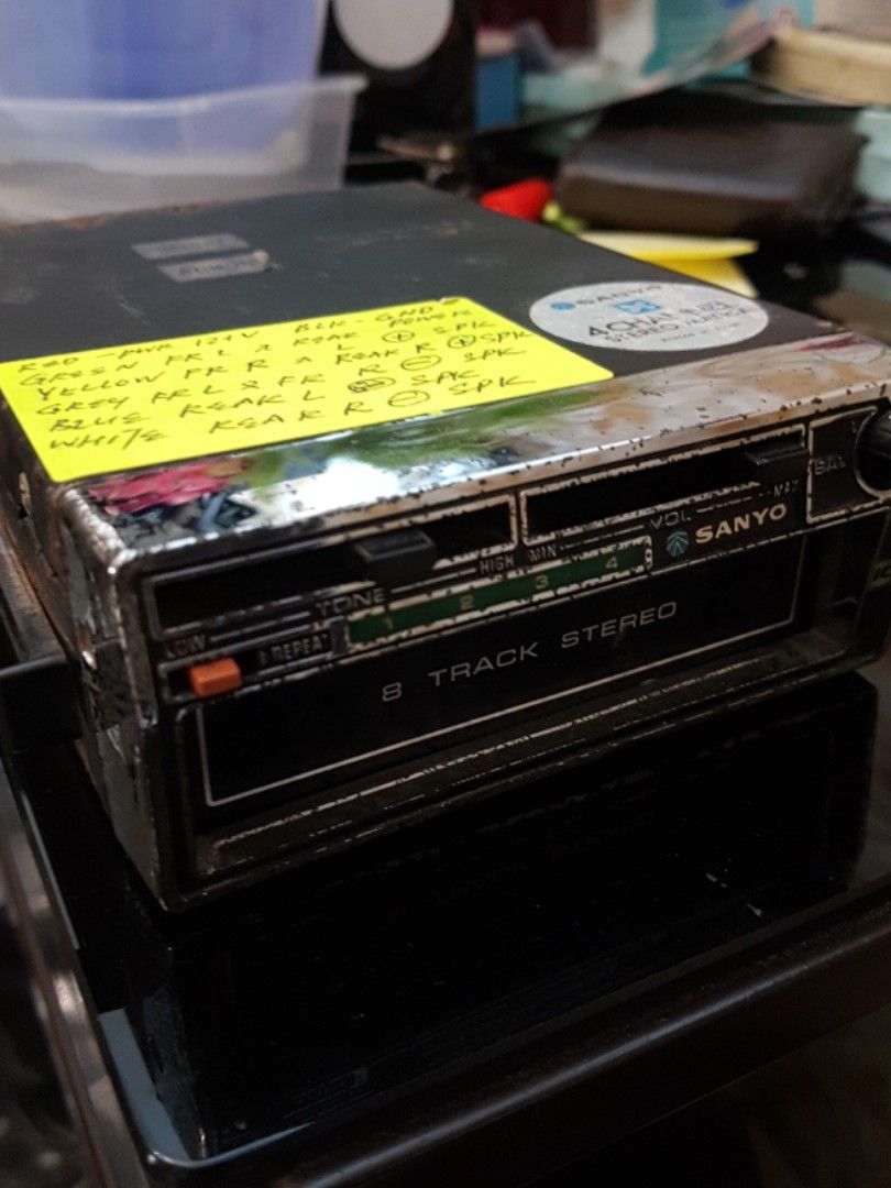 Sanyo Analog 8 track /4 Channel Tape/ Cartridge Player Rare Good