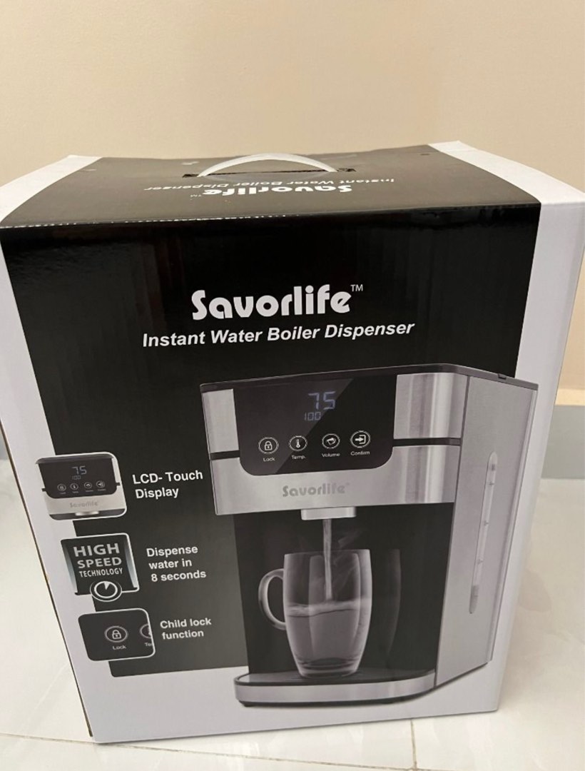 Savorlife Instant Water Boiler Dispenser 4L, TV & Home Appliances