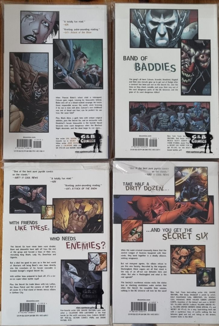 Secret six complete collection 1-4, Hobbies & Toys, Books & Magazines ...