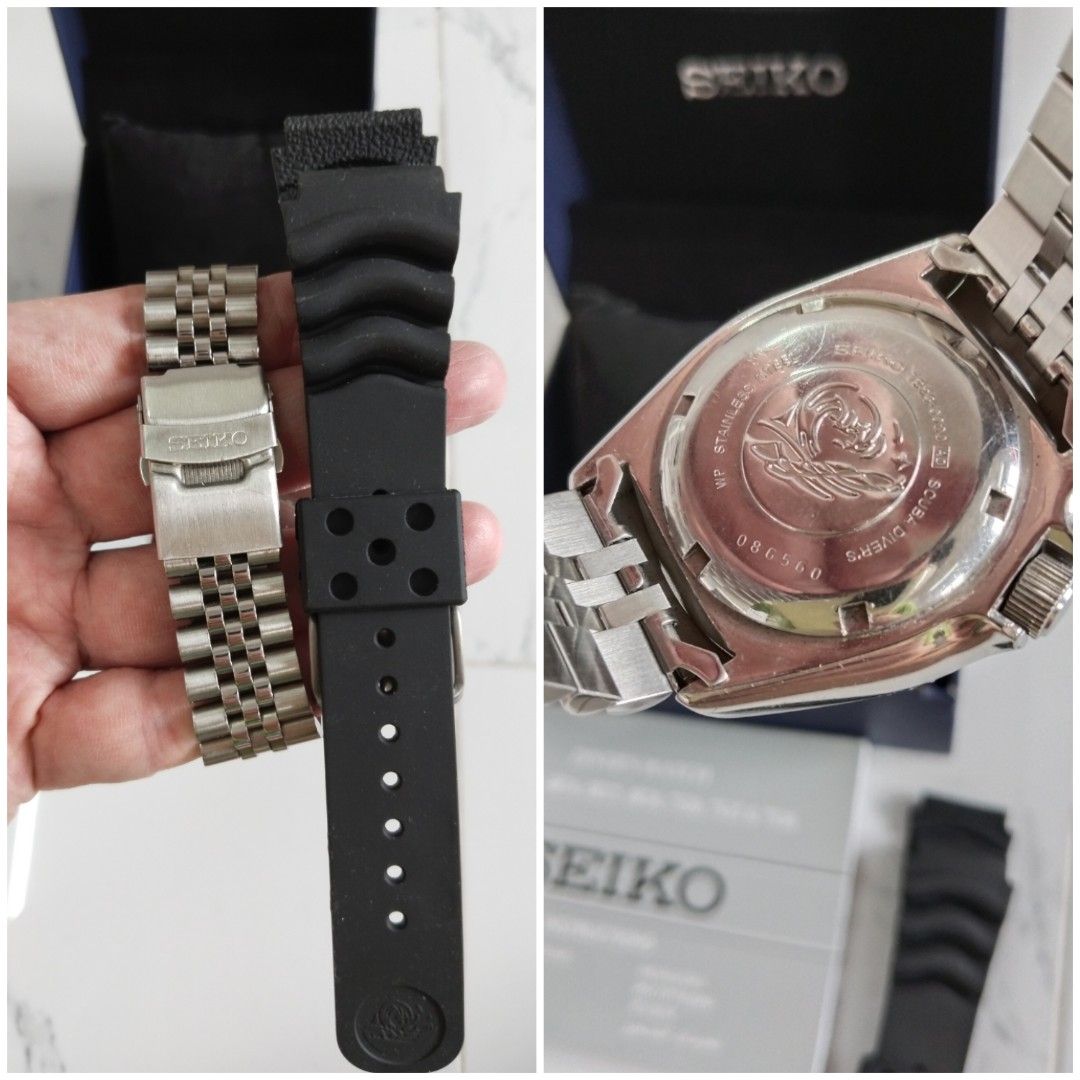Seiko SKX007 SKX007K2 Bond Black Diver Original Rare Fesyen Pria Jam