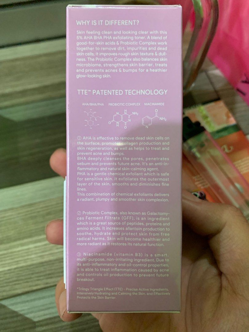skintific exfoliating toner AHA BHA PHA 5, Kesehatan & Kecantikan