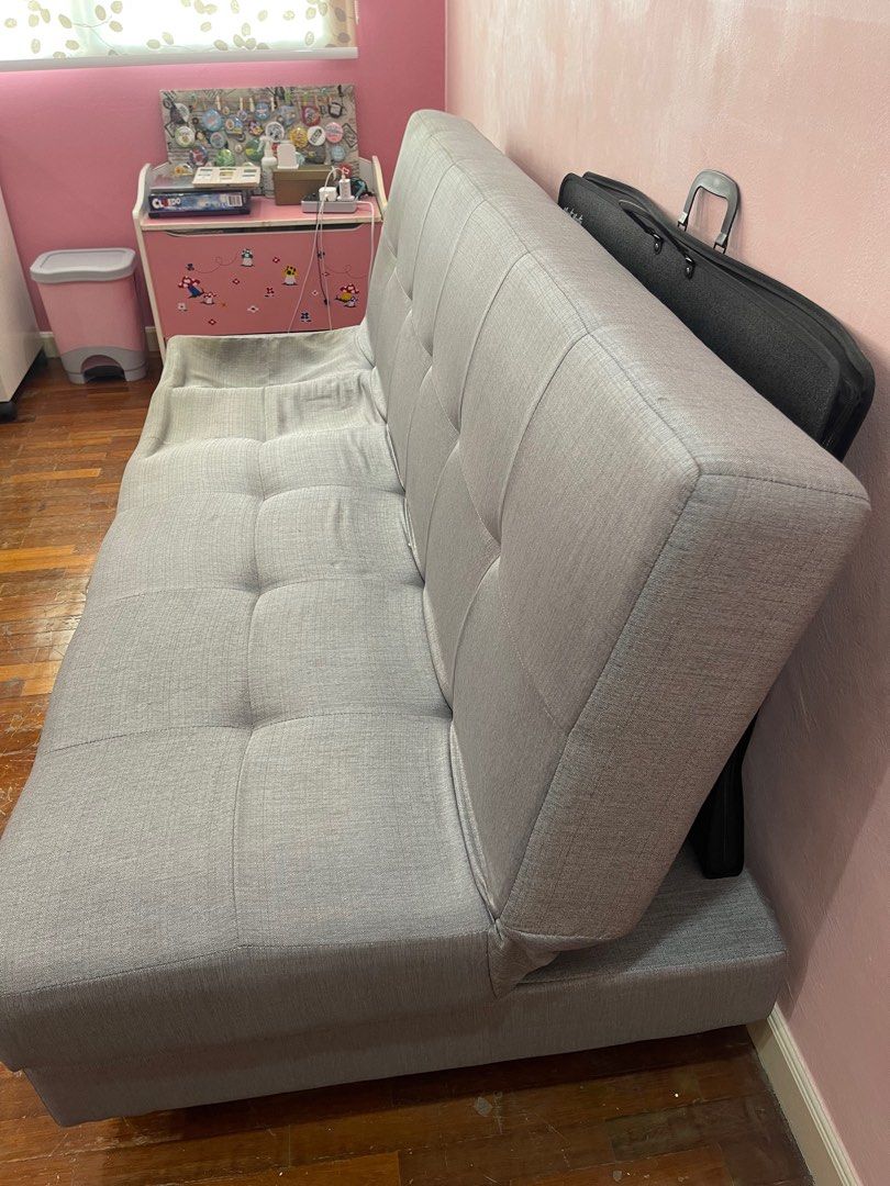 Sofa bed (free), Furniture & Home Living, Furniture, Sofas on Carousell