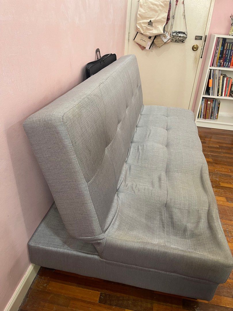 Sofa bed (free), Furniture & Home Living, Furniture, Sofas on Carousell