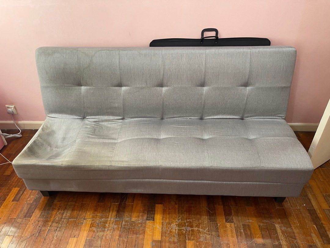 Sofa bed (free), Furniture & Home Living, Furniture, Sofas on Carousell
