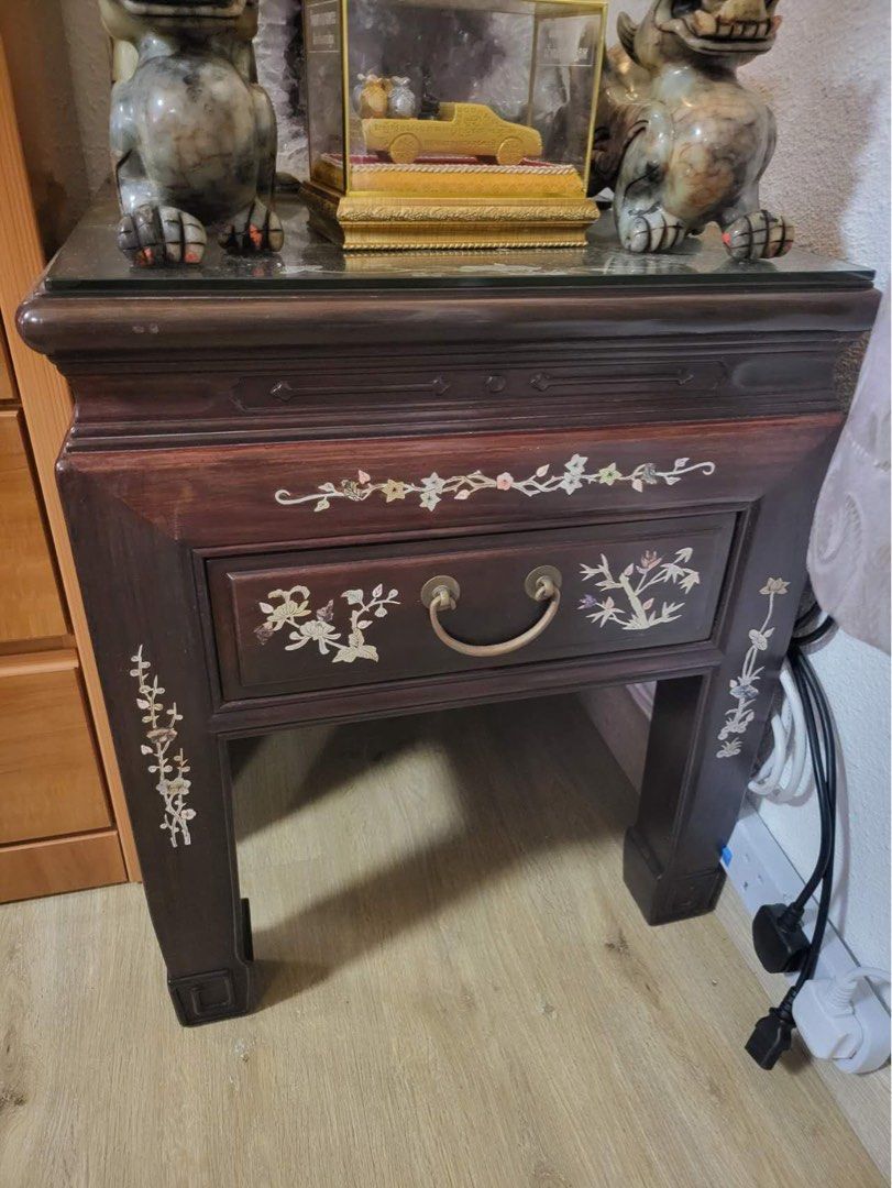 Solid Rosewood Furnitures Set Sofa Coffee Table Sidetable