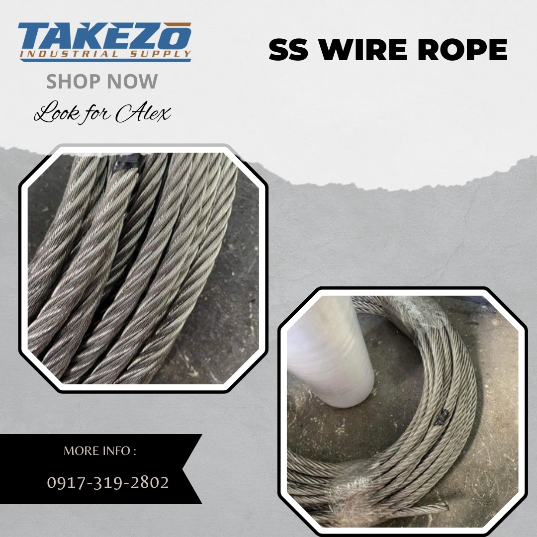 SS WIRE ROPE (Size: 10mm), Commercial & Industrial, Construction Tools ...