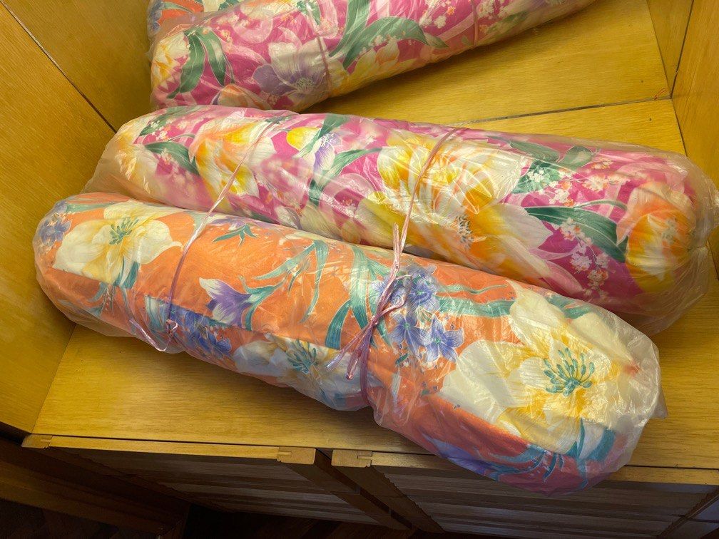 Standard size bolster x2, Furniture & Home Living, Bedding & Towels on