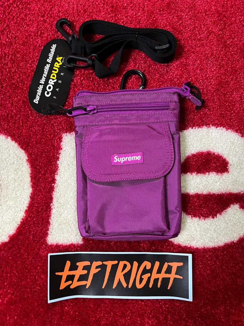 Supreme shoulder cheap bag pink