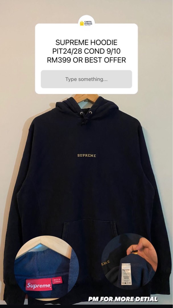 Supreme hoodie royal blue off/legit, Men's Fashion, Coats, Jackets and  Outerwear on Carousell