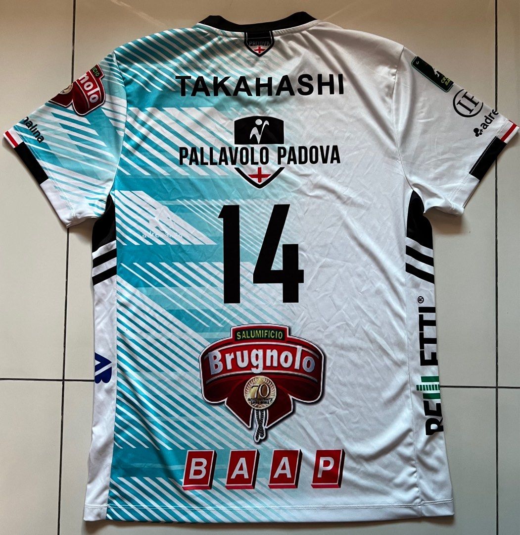 Takahashi Ran Padova Jersey Volleyball Shirt, Men's Fashion, Activewear