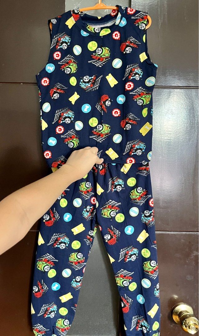 Thomas the train terno set for kids sleeveless pajama sleepwear for kids Babies Kids Babies Kids Fashion on Carousell