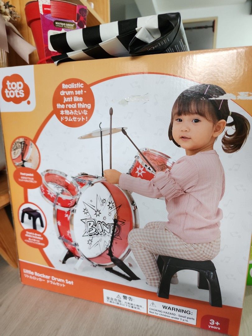 Top Tots Little Rocker Drum Set Hobbies Toys Toys Games on Carousell
