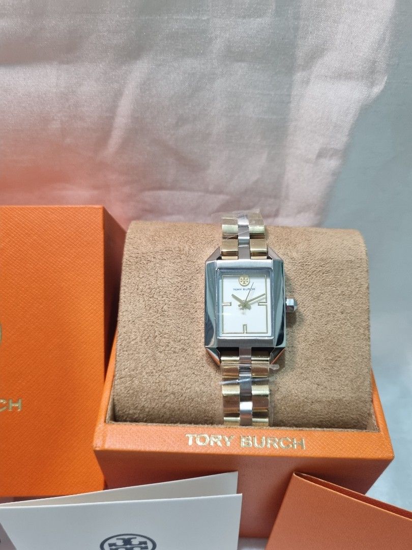 Tory Burch TBW1102 Dalloway Three-Hand Two-Tone Stainless Steel Watch 