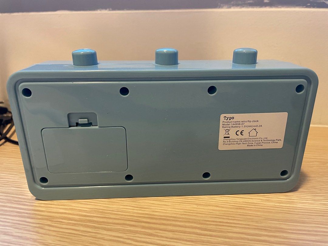 Typo retro flip clock, Furniture & Home Living, Home Decor, Clocks on