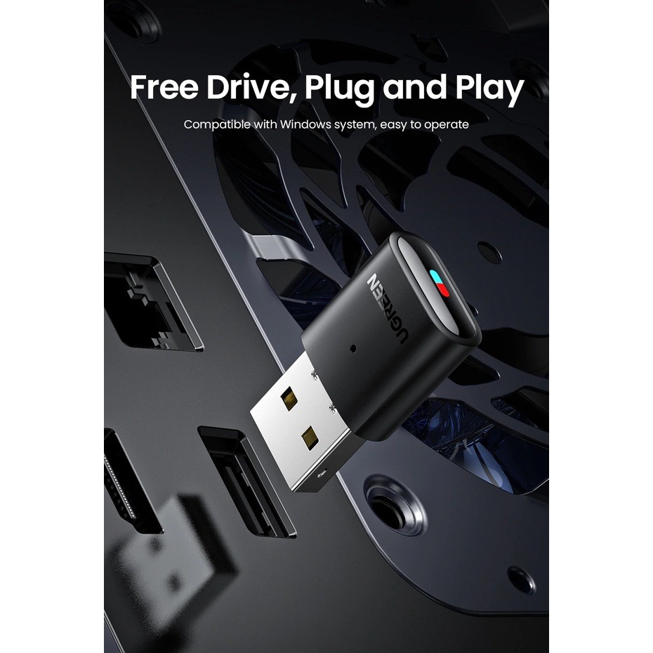 UGREEN USB Bluetooth 5.0 Transmitter Audio Adapter For Airpods PC