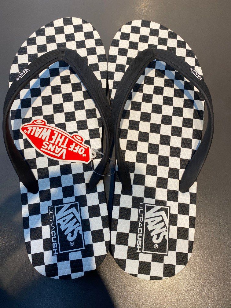 Vans Ultracush Flip Flops Checkerboard Men s Fashion Footwear