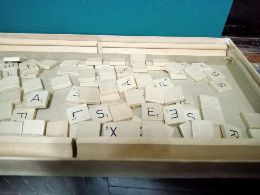 Vintage 1955 Scrabble Board Game By Spear's Games Complete 99 Alphabets