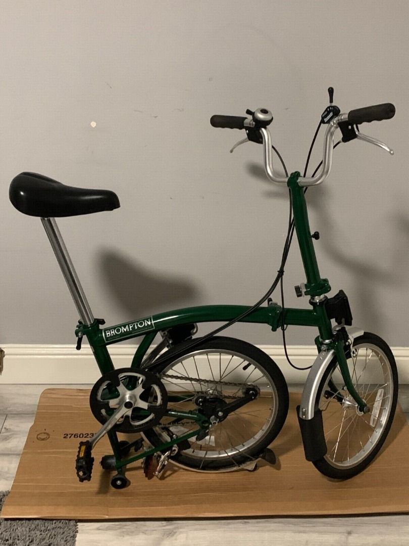 Vintage British Racing Green Brompton 3 speed Fully Serviced