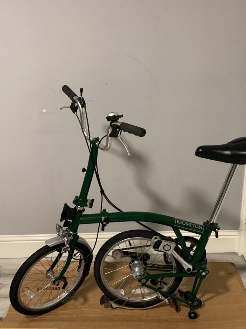 Vintage British Racing Green Brompton 3 speed Fully Serviced