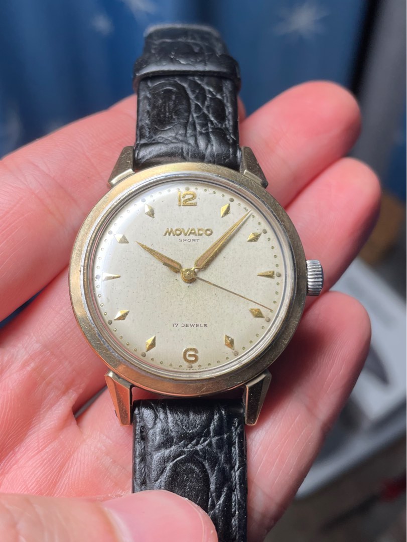 Vintage Movado Sport Cal 127 Gold Capped watch