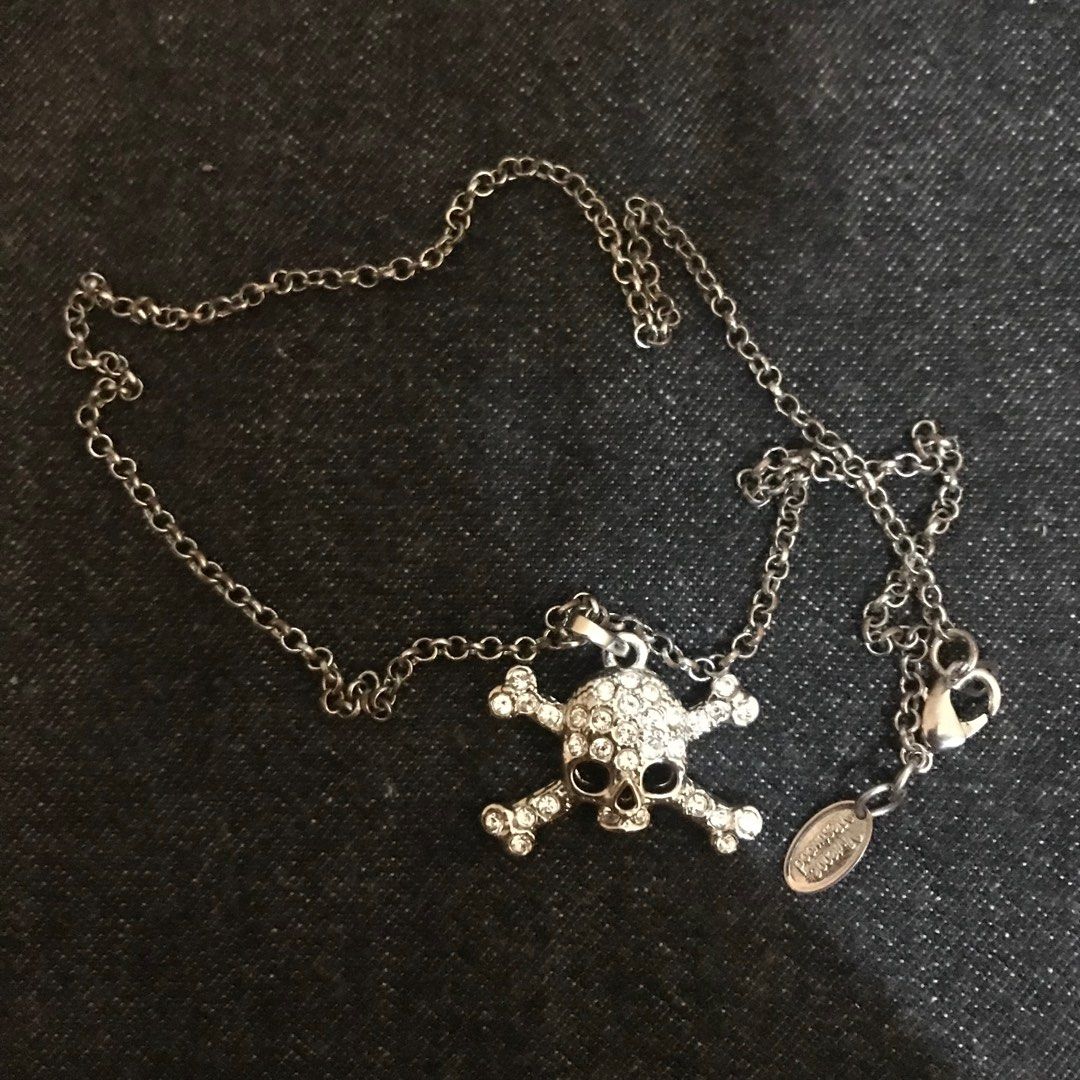 Vivienne Westwood Skull and Crossbones Necklace