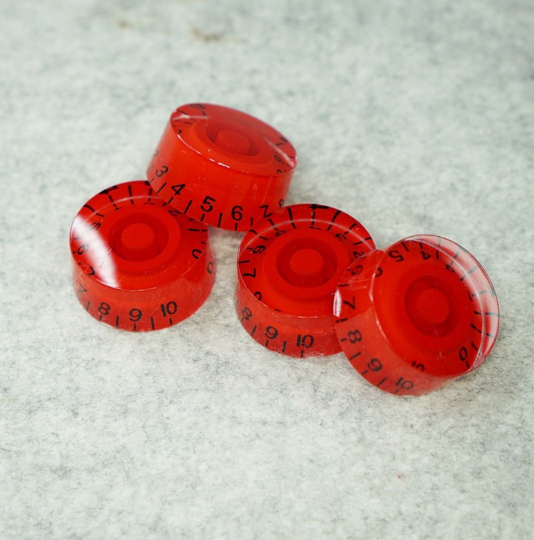 Volume & Tone Control Knobs (Red) - 4 pcs (Category: Music Accessories) located in Singapore. Submitted by ex350 (Listing ID 1212564529, Image 3). Description: Volume & Tone Control Knobs - Brand New - Qty : 4 pcs - Material : Plastic - Colour : Red Self collect at my place in Blk 539, #09-1024 Jurong West Ave 1 (S640539) Take lift D Weekdays after 12 noon to 4pm and 7:45pm to 9pm Weekends 12 noon to 4pm No meetups elsewhere Pls msg before coming