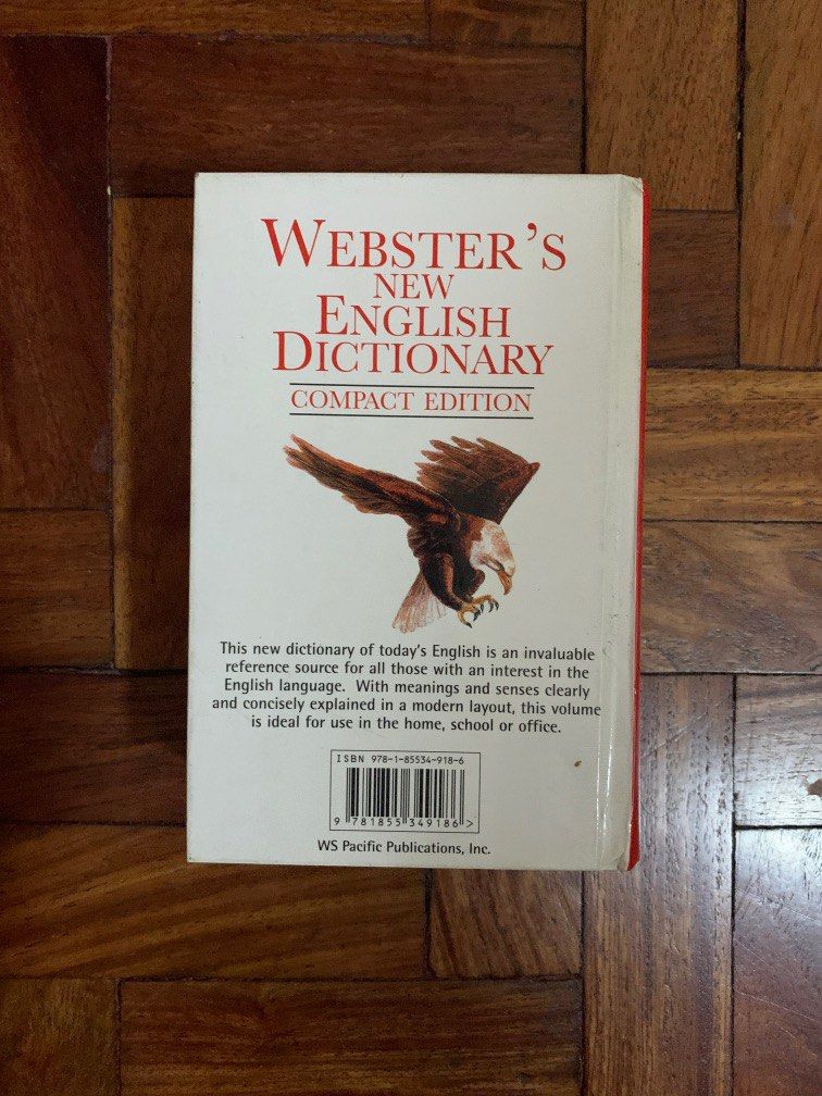 Webster’s New English Dictionary (compact edition) (Category: Textbooks) located in Taytay. Submitted by mmbbisco (Listing ID 1212486014, Image 2). Description: Rfs: not used anymore.