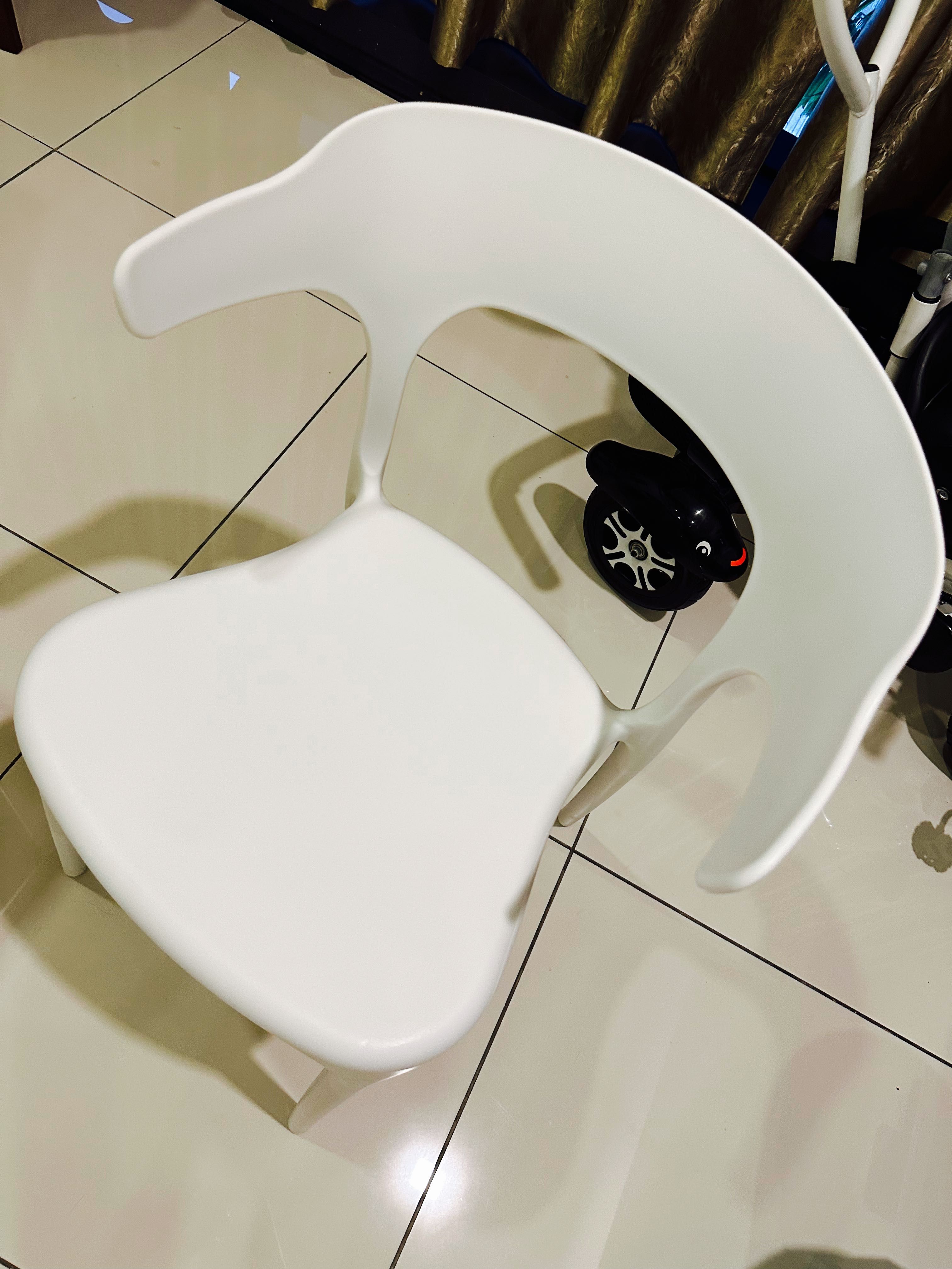 White Dining Table & Chairs Set, Furniture & Home Living, Furniture