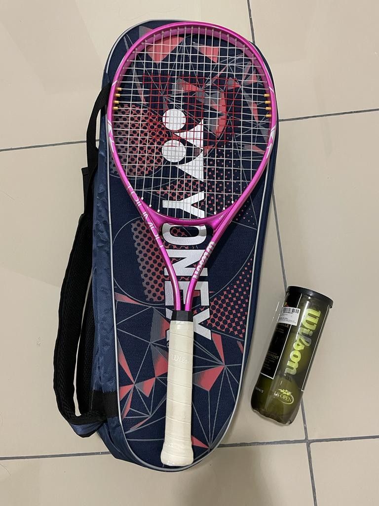 Wilson Tennis Racket & Yonex bag, Sports Equipment, Sports & Games