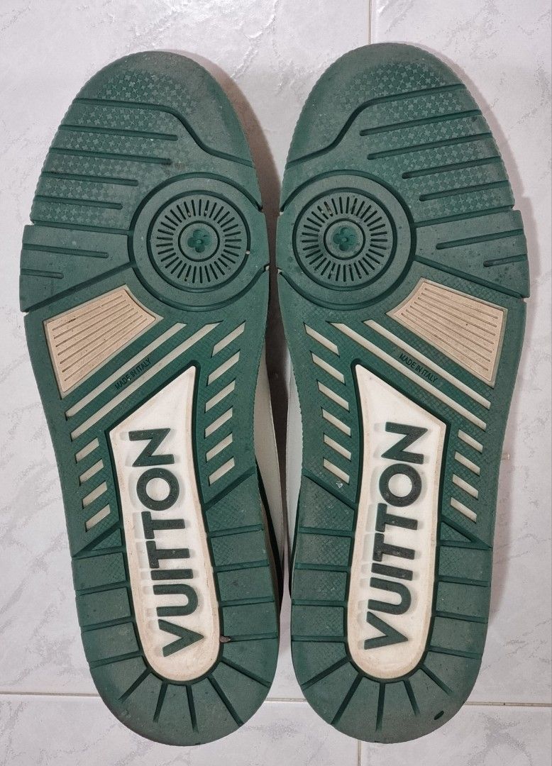 Louis Vuitton SS19 LV Trainer Green / White size LV 9 (UK 9)