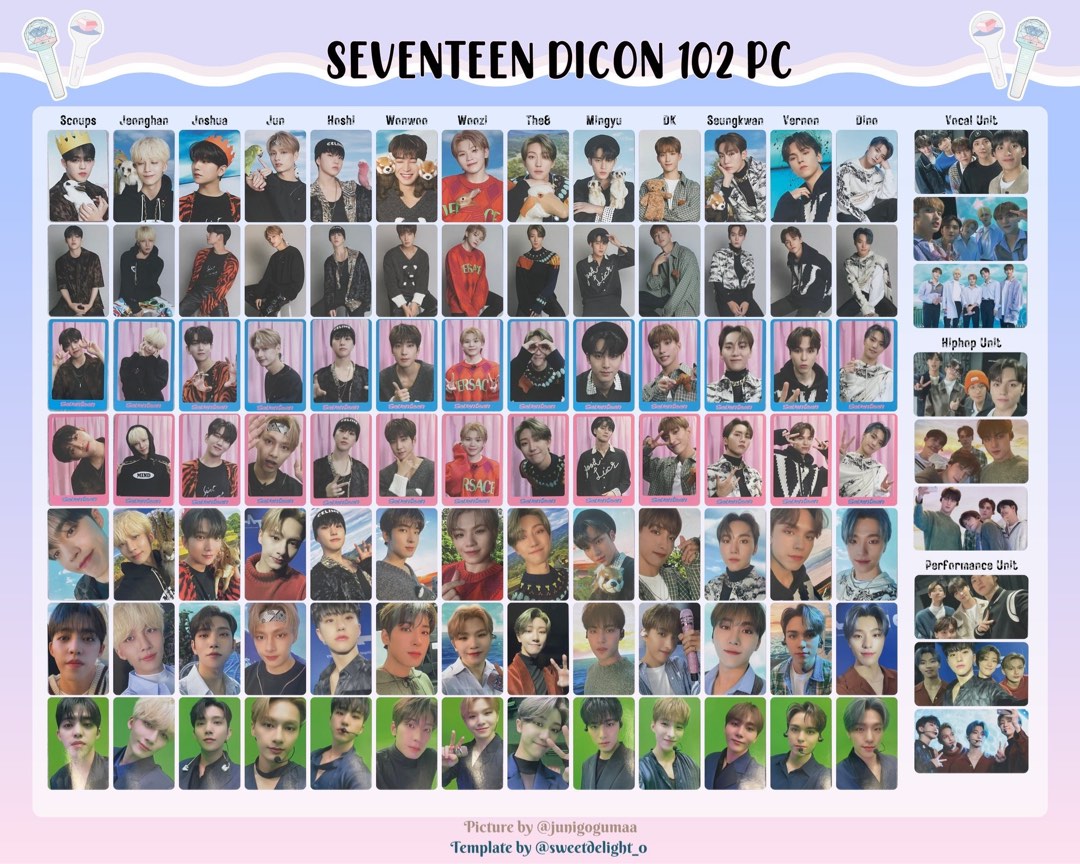 WTS Seventeen SVT Dicon 102 Pc set, Hobbies & Toys, Memorabilia