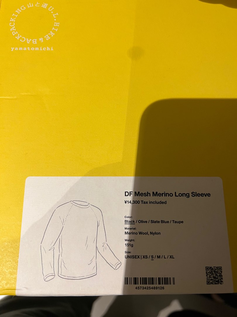 日本通販 山と道 DF Mesh Merino Long Sleeve S