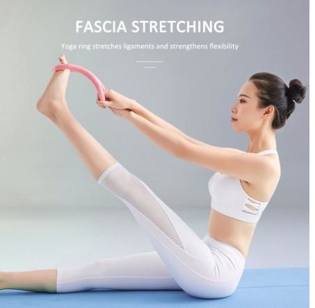 2pcs Yoga Fitness Ring Fascia Stretching Relaxation Pilates Ring