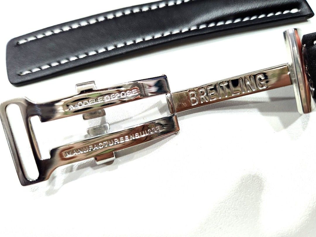 Genuine breitling clearance leather strap