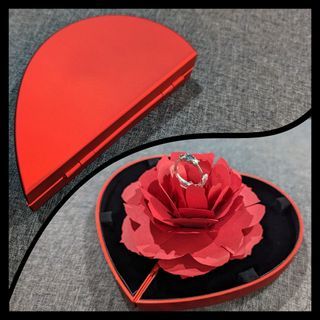 3D Flower Pop Up Proposal Ring Box / Valentines Day Gift Box /  Engagement Ring Box / Wedding Ring Box / Hantaran Dulang Gift box