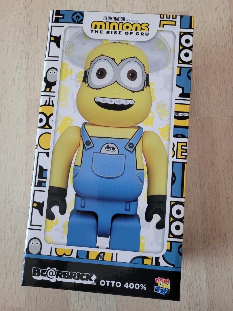 400% Medicom Minions OTTO Bearbrick , 興趣及遊戲, 玩具& 遊戲類