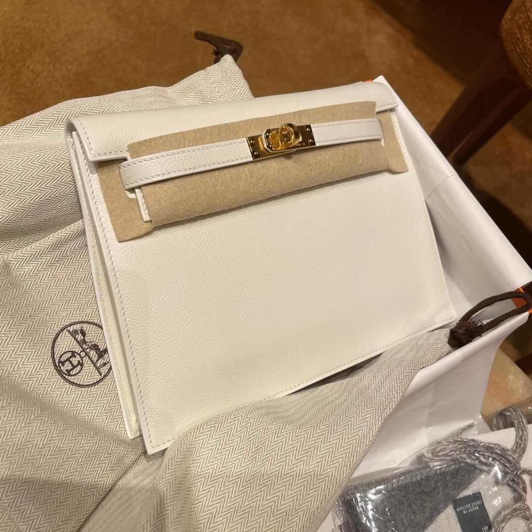 Hermes Kelly Danse Evercolor 0L Gris Meyer GHW Stamp Z