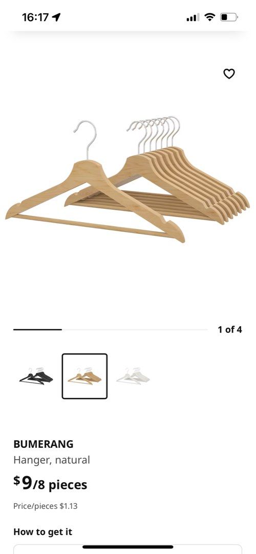 Wood cheap hangers ikea