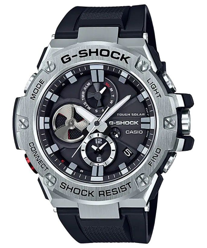 G shock steel clearance rubber strap